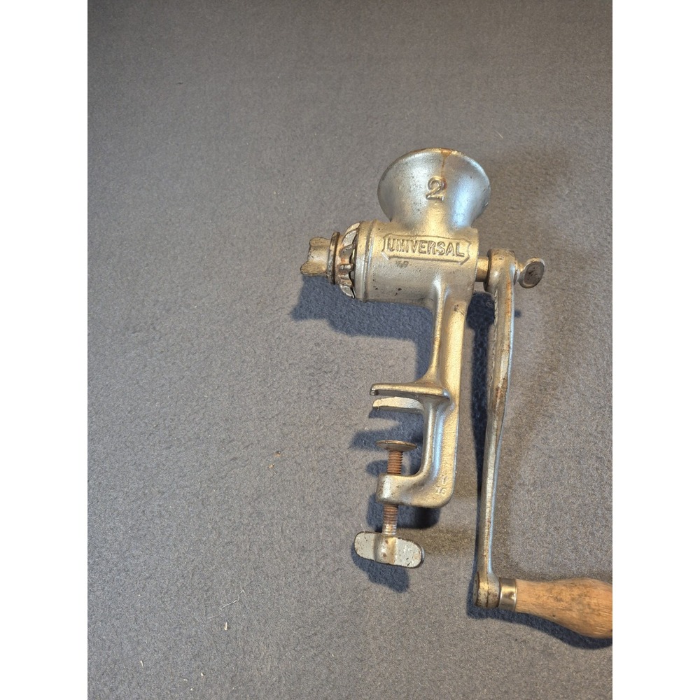 Vintage Universal No. 2 Food Chopper Meat Grinder Hand Crank Made‎ In USA